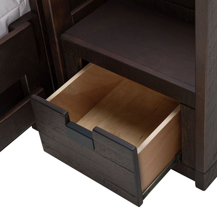 Vista Twin over Full Bunk Bed with Staircase in Brown - Jack’s Furniture and More (Laredo, TX)