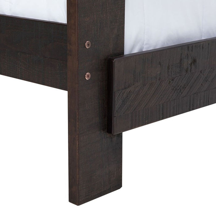 Vista Twin over Twin Bunk Bed with Ladder in Brown - Jack’s Furniture and More (Laredo, TX)