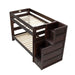 Vista Twin over Twin Bunk Bed with Staircase in Brown - Jack’s Furniture and More (Laredo, TX)