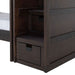 Vista Twin over Twin Bunk Bed with Staircase in Brown - Jack’s Furniture and More (Laredo, TX)