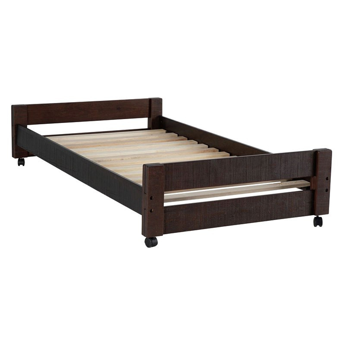 Vista Twin over Twin Super Loft Bed with Desk and Bookcase in Brown - Jack’s Furniture and More (Laredo, TX)