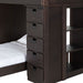 Vista Twin over Twin Super Loft Bed with Desk and Bookcase in Brown - Jack’s Furniture and More (Laredo, TX)