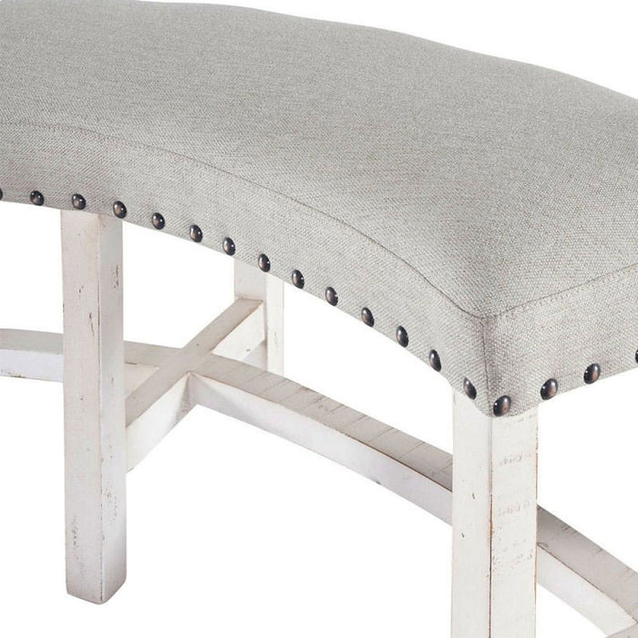 Condesa Round Bench in White - Jack’s Furniture and More (Laredo, TX)