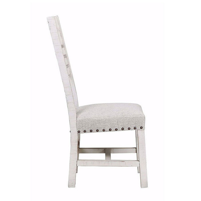 Condesa Wooden Back Side Chair (Set of 2) in White - Jack’s Furniture and More (Laredo, TX)