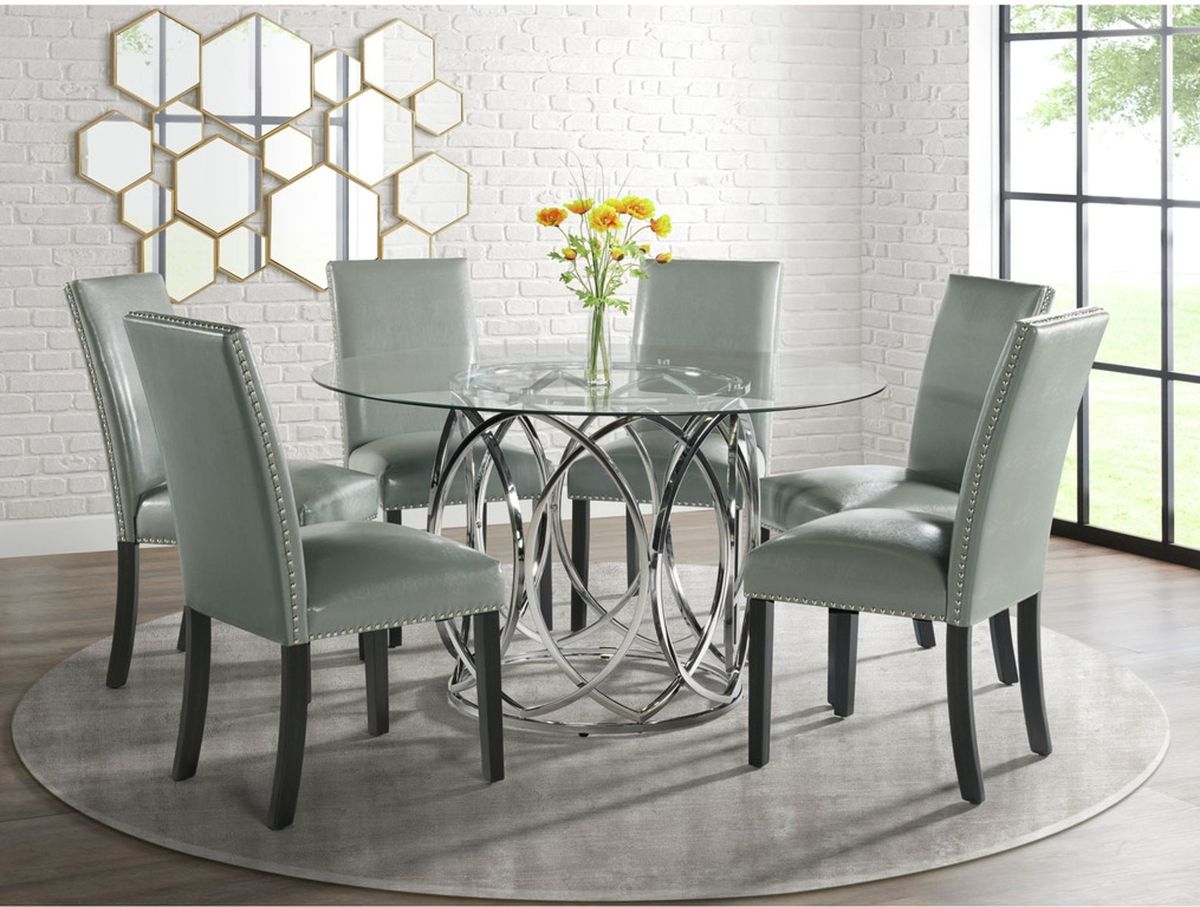 Merlin Meridian Side Chair (Set of 2) in Grey - Jack’s Furniture and More (Laredo, TX)