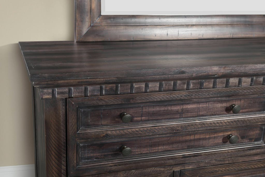 Morrison Dresser in Smokey Gray Oak Lacquer - Jack’s Furniture and More (Laredo, TX)