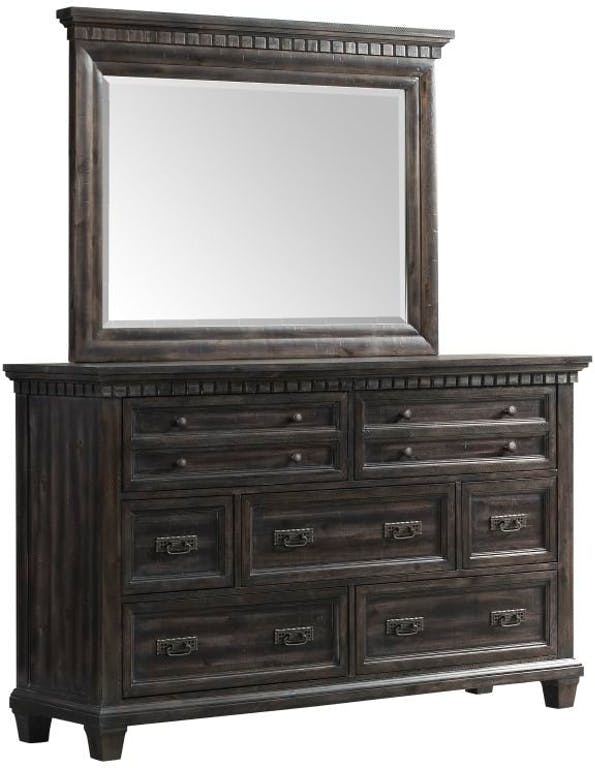 Morrison Dresser in Smokey Gray Oak Lacquer - Jack’s Furniture and More (Laredo, TX)