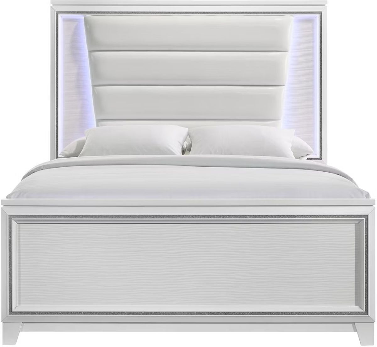 Moondance Queen Panel Bed in White - Jack’s Furniture and More (Laredo, TX)