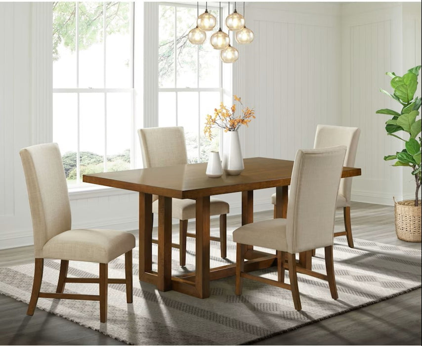 Morris Dining Table with Wood Top in Espresso - Jack’s Furniture and More (Laredo, TX)