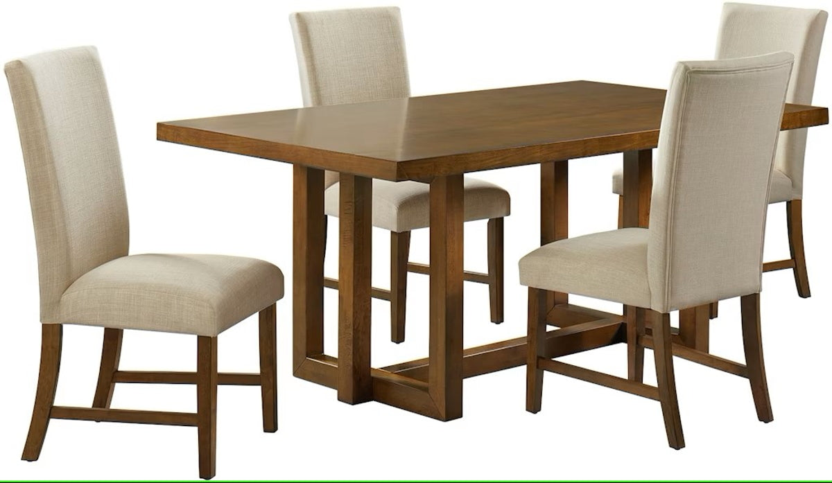 Morris Dining Table with Wood Top in Espresso - Jack’s Furniture and More (Laredo, TX)