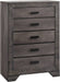 Elements International Nathan Chest in Gray Oak Lacquer image