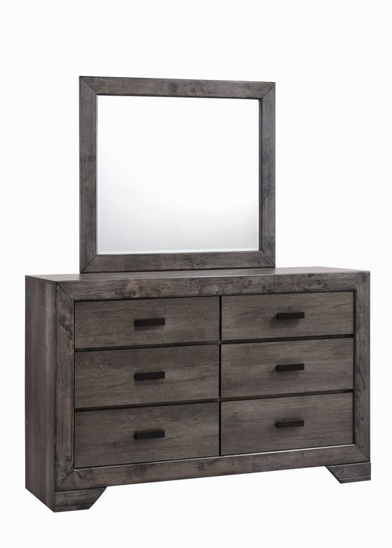 Nathan Mirror in Gray Oak Lacquer - Jack’s Furniture and More (Laredo, TX)