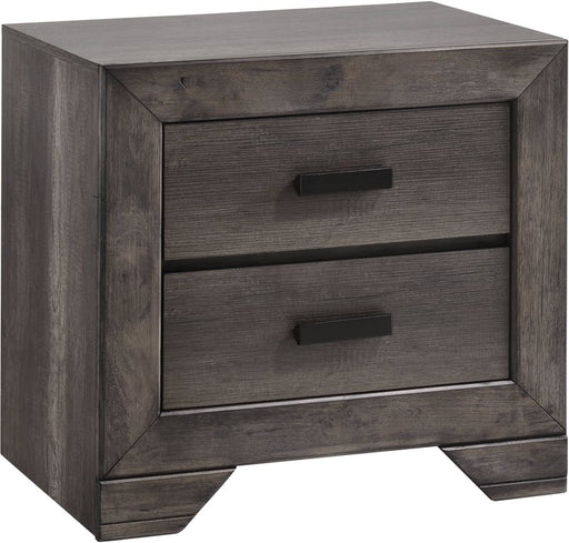Elements International Nathan Night Stand in Gray Oak Lacquer image