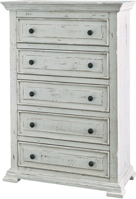 Olivia White 5 Drawer Chest - Jack’s Furniture and More (Laredo, TX)