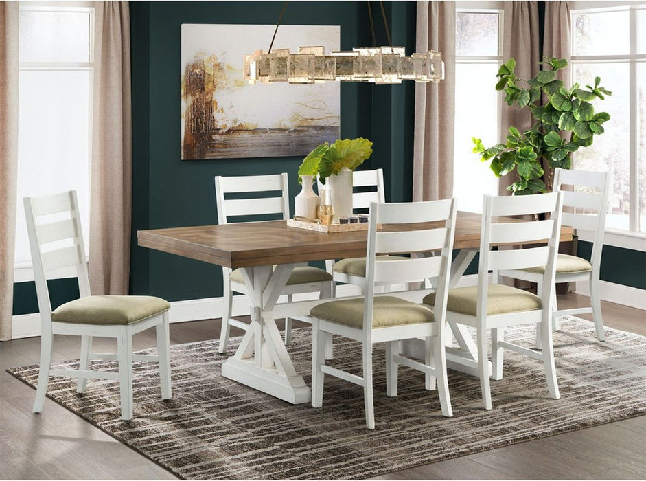 Park Creek Slat Back Side Chair (Set of 2) in Two-Tone - Jack’s Furniture and More (Laredo, TX)