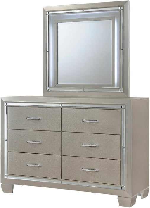 Platinum Youth 6 Drawer Dresser in Champagne - Jack’s Furniture and More (Laredo, TX)