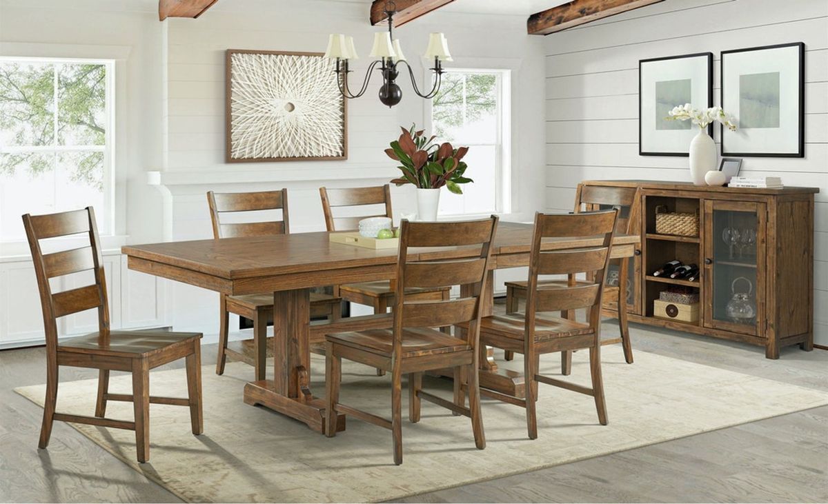 Silas Server in Warm Brown - Jack’s Furniture and More (Laredo, TX)