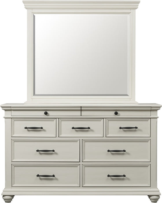 Slater Mirror in White - Jack’s Furniture and More (Laredo, TX)