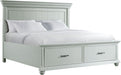 Slater Queen Storage Bed in Grey - Jack’s Furniture and More (Laredo, TX)
