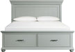 Elements International Slater King Storage Bed in Grey image