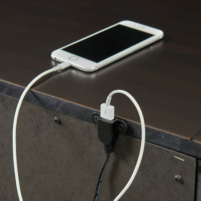 Slater 3 Drawer Nightstand with USB Port in Black - Jack’s Furniture and More (Laredo, TX)