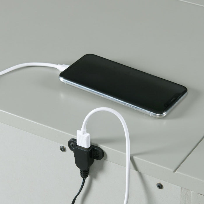 Slater 3 Drawer Nightstand with USB Port in Grey - Jack’s Furniture and More (Laredo, TX)