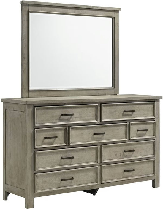 Sullivan Mirror in Drift Grey - Jack’s Furniture and More (Laredo, TX)
