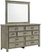 Sullivan Mirror in Drift Grey - Jack’s Furniture and More (Laredo, TX)