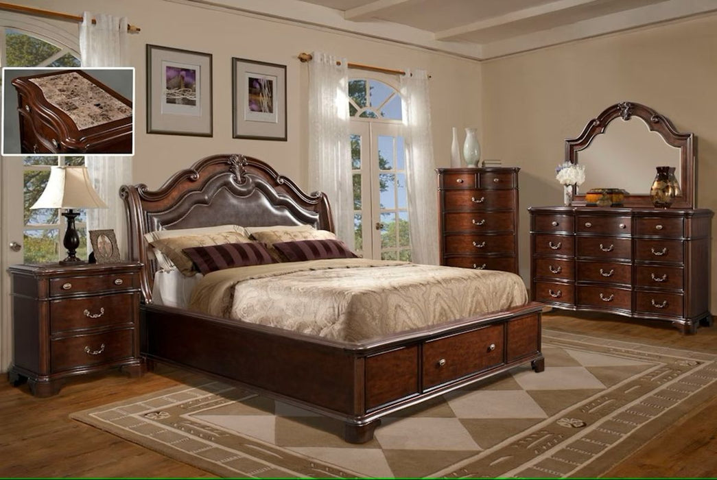 Tabasco Mirror in NC Cherry Lacquer - Jack’s Furniture and More (Laredo, TX)