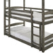 Trey Twin Over Twin Over Twin Bunk Bed in Wire Brushed Grey - Jack’s Furniture and More (Laredo, TX)