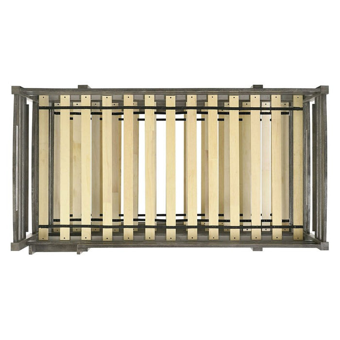 Trey Twin Over Twin Over Twin Bunk Bed in Wire Brushed Grey - Jack’s Furniture and More (Laredo, TX)