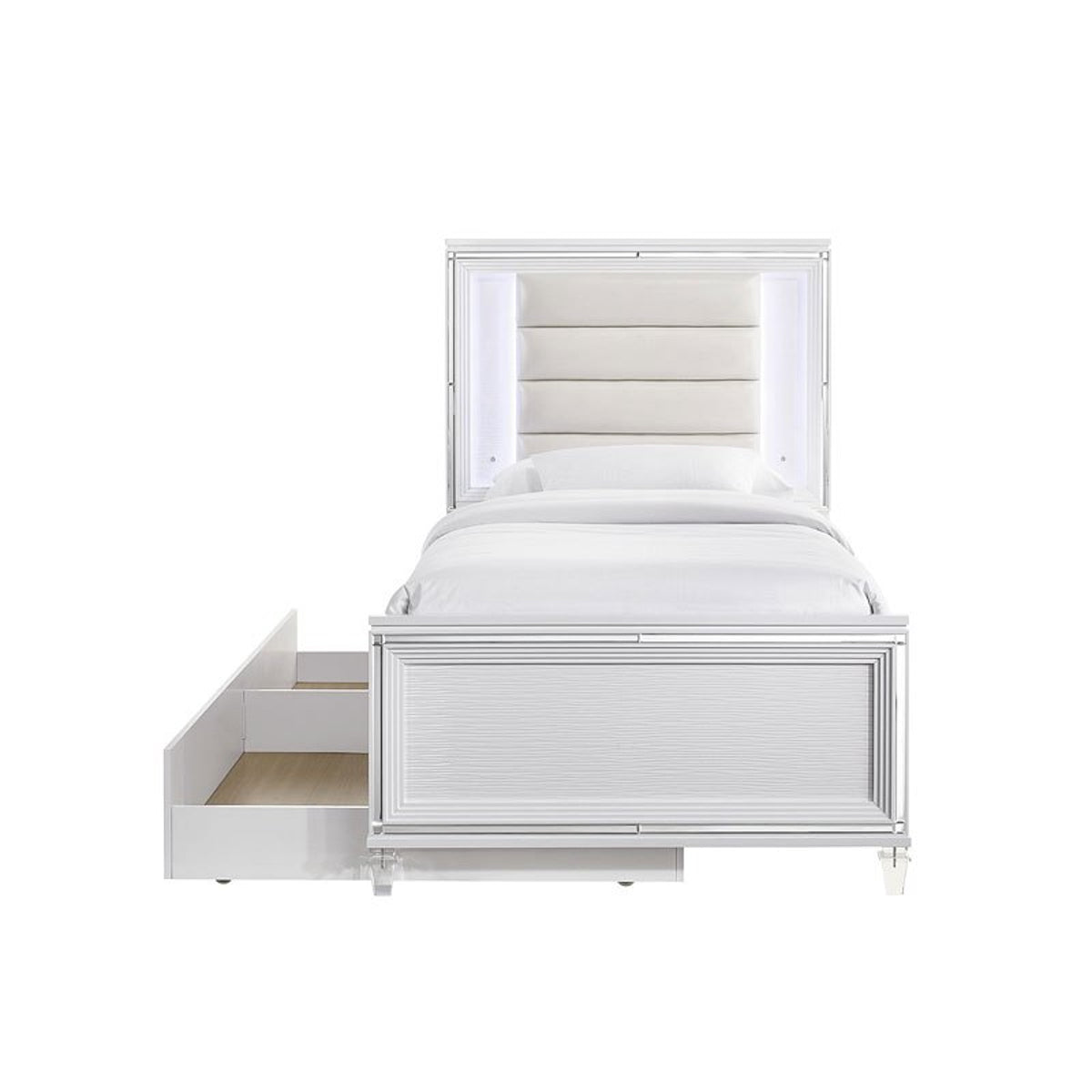 Twenty Nine Youth Twin/Full Trundle in White - Jack’s Furniture and More (Laredo, TX)