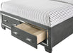 Titanium King Storage Bed in Gray - Jack’s Furniture and More (Laredo, TX)