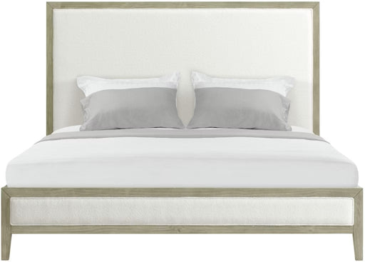 Versailles Queen Upholstered Panel Bed in Grey - Jack’s Furniture and More (Laredo, TX)