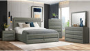 Zig King Storage Bed in Grey B.25263.QSB - Jack’s Furniture and More (Laredo, TX)