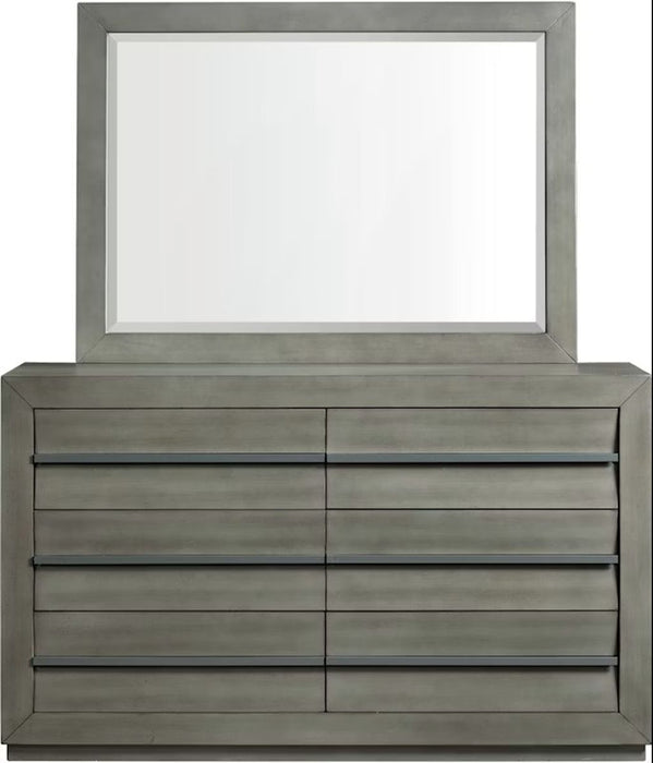 Zig Mirror in Grey - Jack’s Furniture and More (Laredo, TX)